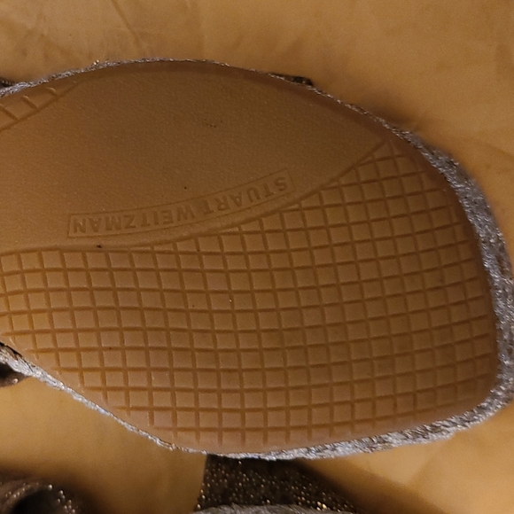 Stuart Weitzman Gold Wedges - Picture 8 of 9